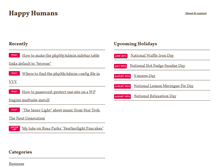 Tablet Screenshot of happyhumans.com